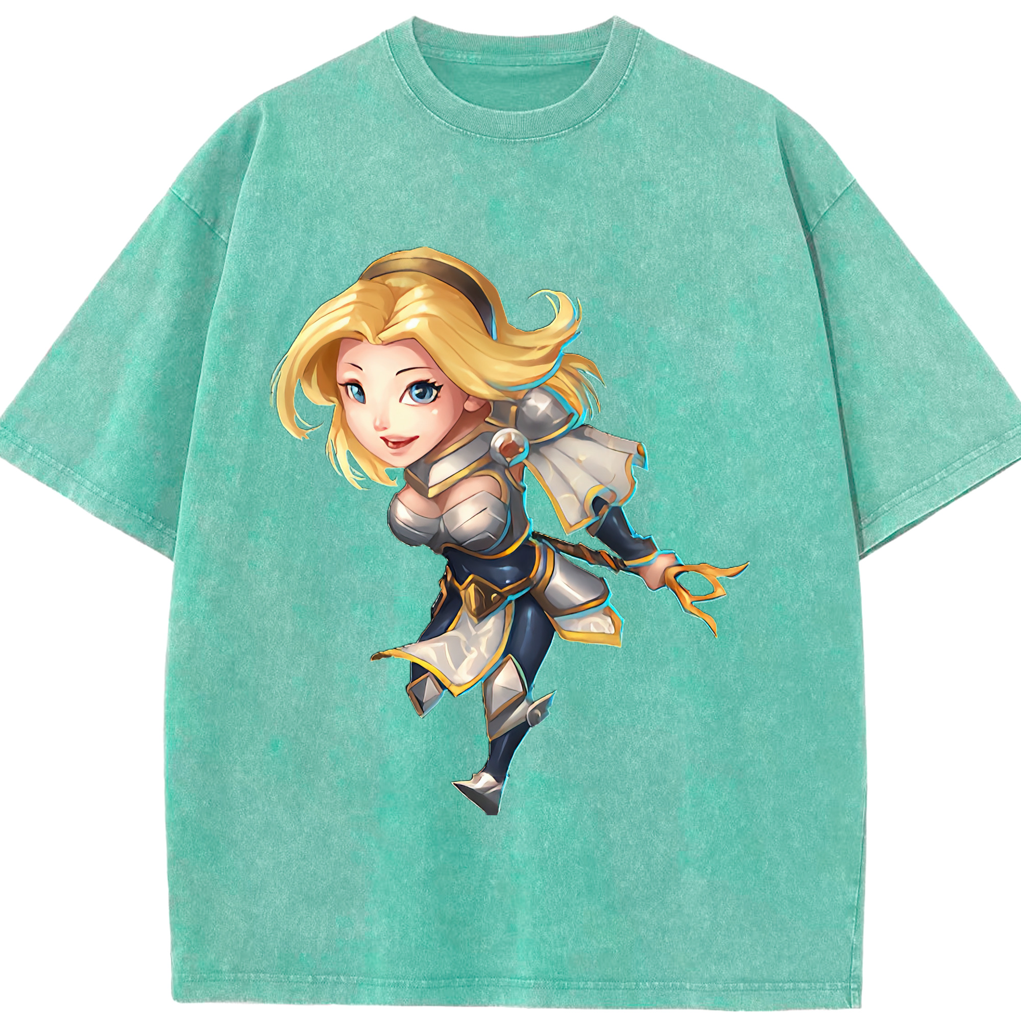 （画像用） リーグ・オブ・レジェンド League of Legends LOL 綿100% ヴィンテージ風 半袖Tシャツ（フロントプリント）
